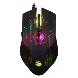 Мышь A4Tech Bloody Q51 черный/рисунок оптическая 6200dpi USB 8but