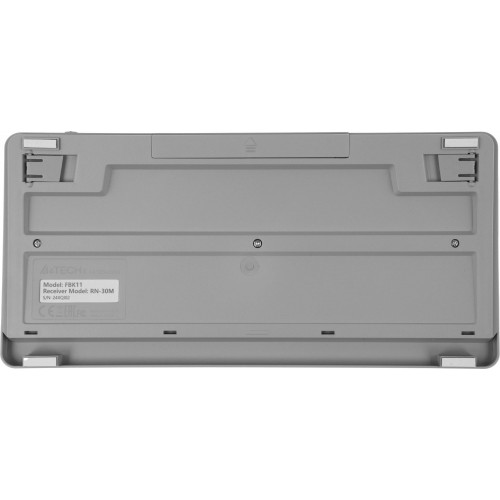 Клавиатура A4Tech FBK11 белый/серый - Беспроводная USB BT/Radio Slim для Комфорта и Стиля