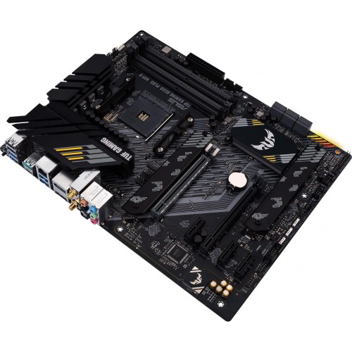 Купить материнскую плату Asus TUF GAMING B550-PLUS WIFI II для AMD AM4 – 4xDDR4, 2.5G, RAID, HDMI, DP