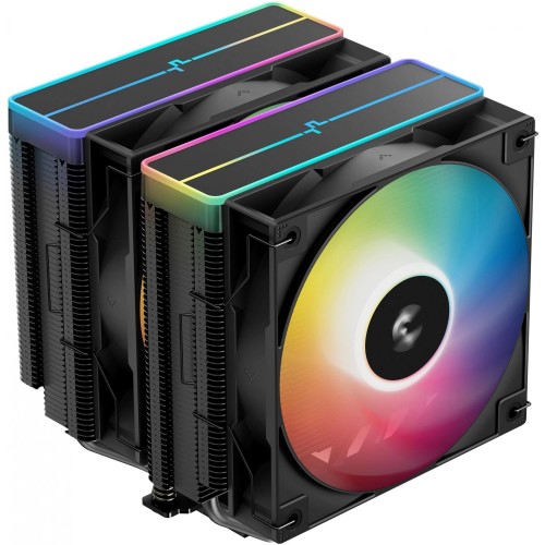 Устройство охлаждения(кулер) Deepcool AG620 Bk V2 ARGB Soc-AM5/AM4/1200/1700/1851 черный 4-pin 15-29dB Al+Cu 260W 1330gr Ret (R-AG620-BKAMMN-GJD)