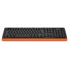 Клавиатура A4Tech FKS10 USB черный/оранжевый с подставкой для запястий и кабелем 1.5м - идеальный выбор для комфорта и стиля
