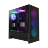 Корпус без блока питания/ Case NZXT H5 Flow RGB, Midi-Tower, TG, 3x120mm RGB + 1x120mm, 1xUSB-A 3.2 + 1xUSB-C 3.2, E-ATX, ATX, mATX, mITX Black NZXT