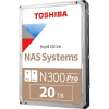 Жесткий диск Toshiba N300 NAS PRO 20TB 7200RPM SATA3 для надежного хранения данных - Замена WD202KFGX, WD201KFGX, ST20000NT001