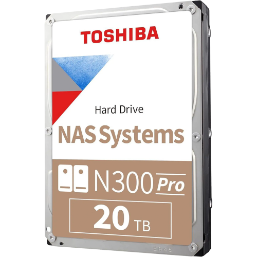Жесткий диск Toshiba N300 NAS PRO 20TB 7200RPM SATA3 для надежного хранения данных - Замена WD202KFGX, WD201KFGX, ST20000NT001