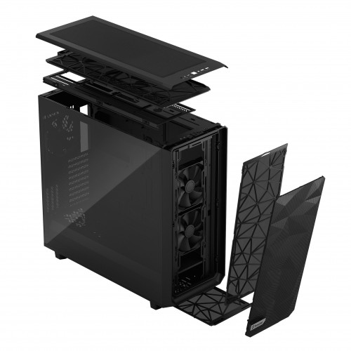 Корпус ПК Fractal Design Meshify 2 XL Light TG - Full-Tower с 3 вентиляторами 140mm, USB 3.2 и поддержкой E-ATX, Black