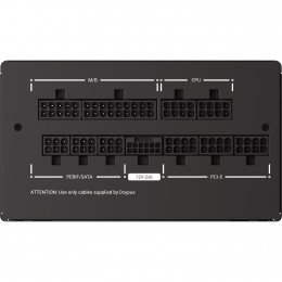 Блок питания ПК/ Power Supply Ocypus Iota P750, Model P750-GF, 750W 80+ Gold (ATX, 3.1, Full modular, 1x24(20+4)pin, 2xCPU 8(4+4)pin, 3xPCIe*2 8(6+2)pin, 1x12V-2x6, 8xSATA3 , Active, 120x120mm, 150x140x86mm, APFC, black)