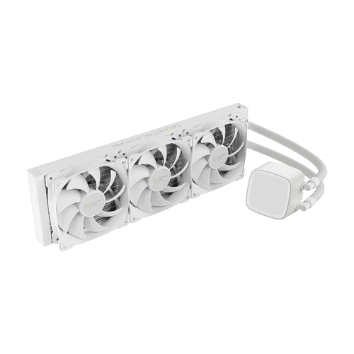 Система жидкостного охлаждения/ Water Cooling System Geometric Future Eskimo Pro 360 (240W, 360mm, ARGB, White/ Fans: 3x120mm, 80.81CFM, 34.2dBA, 2000RPM/ Pump height 54mm, 3200RPM, Rad thickness 27mm/ S: 1851, 1700, 1200, 115X, 2011, 2066, AM5, AM4) Geom