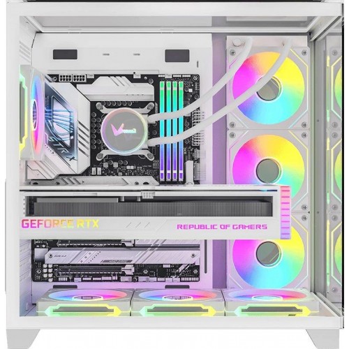 Корпус ATX Formula Crystal Z9 белый с 7 вентиляторами 120mm и 2 USB 3.0 - идеальное решение для вашего ПК