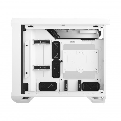 Корпус ПК без блока питания/ Case Fractal Design Torrent Nano TG Clear Tint, Mini-Tower, 1x180mm, 2xUSB-A 3.0 + 1xUSB 3.2 Type-C, mDTX, mITX White Fractal Design