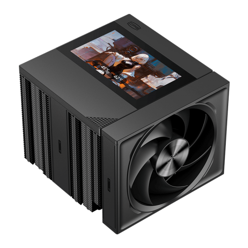 Кулер для процессора PCCooler RZ820 Display BK: Высокопроизводительное охлаждение с LED и 4-pin PWM для AM5/AM4 (290W, 169mm)