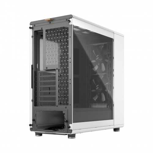 Корпус ПК Fractal Design North TG Clear Tint - Midi-Tower с 2x140mm вентиляторами, USB 3.2 и стильным белым деревом