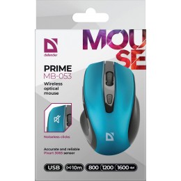 Мышь DEFENDER WRL PRIME MB-053 TURQUOISE 52054