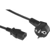 Кабель Buro BU-PCAB-ZP2 IEC C13 Евровилка угловой 5м черный (пакет)