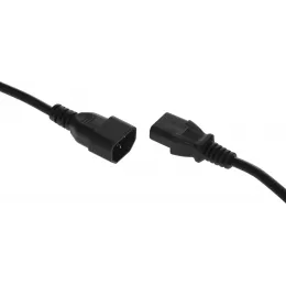 Кабель-удлинитель KingPrice KP-PC-C13-C14-3m IEC C13 IEC C14 3м черный