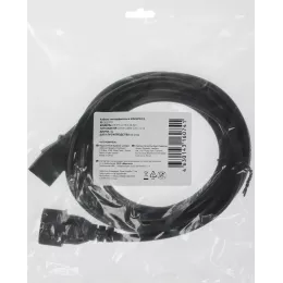 Кабель-удлинитель KingPrice KP-PC-C13-C14-3m IEC C13 IEC C14 3м черный