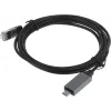 Кабель Buro BU-USB-C-LAN1000-2m USB Type-C (m) RJ-45 (m) 2м черный (пакет)