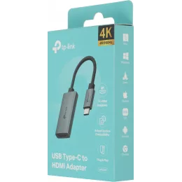 Переходник TP-Link UA520C USB Type-C (m) HDMI (f) 0.1м серый/черный (коробка)