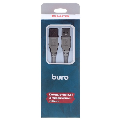 Кабель Buro USB A(m) USB A(m) 3м (BHP RET USB_AM30) серый (блистер)
