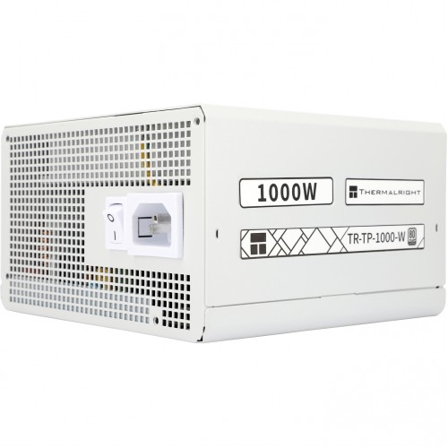 Блок питания 1000W/ Power Supply Thermalright, 1000W 80+ Platinum (ATX, 3.0, PCIe 5.0, Full modular, 1x24(20+4)pin, 1xCPU 8(4+4)pin, 2xPCIe*2 8(6+2)pin, 1x12VHPWR PCIe 5.0 12+4pin 600mm, 10xSATA3, 5xMOLEX4pin, Active, 120x120mm, 150x140x86mm, APFC, OPP, O