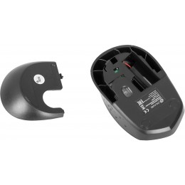 Мышь Оклик 488MW черный/серый оптическая 1600dpi беспров. USB для ноутбука 4but (1196571)