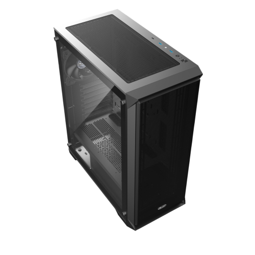 Корпус без блока питания/ Case Raijintek ARCADIA 41, Midi-Tower, TG, 1x120mm, 2xUSB-A 3.0 + 1xUSB-C, ATX, mATX, mITX Black RAIJINTEK CO LTD