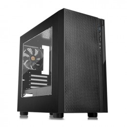 Корпус Thermaltake Versa H18 Window черный mATX 4x120mm 3x140mm 2xUSB2.0 1xUSB3.0 audio bott PSU [CA-1J4-00S1WN-00]