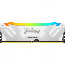 Память оперативная/ Kingston 64GB 6400MT/s DDR5 CL32 DIMM (Kit of 2) FURY Renegade RGB White XMP