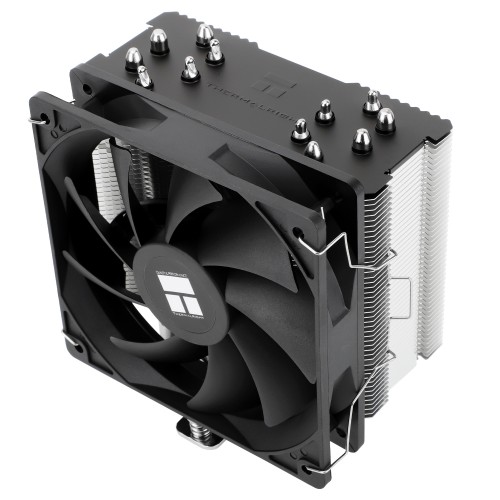Кулер для процессора/ CPU Cooler Thermalright Burst Assassin 120 SE (4-pin PWM, 148mm, Al/Cu, 6x6mm, 1x120mm, 66.17CFM, 25.6dBA, 1550RPM, S: 1851/1700/1200/115X, AM5/AM4, silver, black)