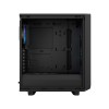 Корпус ПК без блока питания/ Case Fractal Design Meshify 2 Compact Lite RGB TG Light Tint, Midi-Tower, 4x120mm RGB, 2xUSB-A 3.2 ATX, mATX, mITX Black Fractal Design