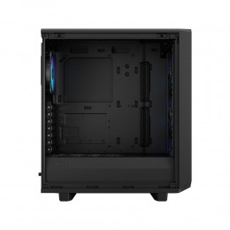 Корпус ПК без блока питания/ Case Fractal Design Meshify 2 Compact Lite RGB TG Light Tint, Midi-Tower, 4x120mm RGB, 2xUSB-A 3.2 ATX, mATX, mITX Black
