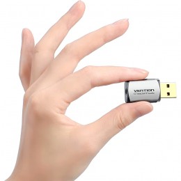 Внешняя звуковая карта Vention USB Серая