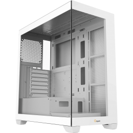 Корпус ПК без блока питания/ Case Ocypus Gamma C72 WH, Midi-Tower, TG, no fans, 2xUSB-A 2.0 + 1xUSB-A 3.0, ATX, mATX, mITX White