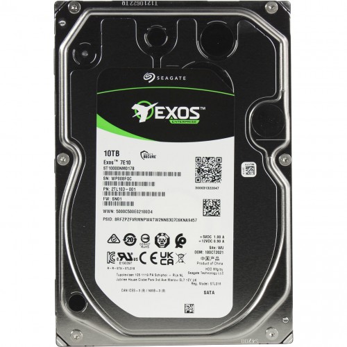Жесткий диск/ HDD Seagate SATA 10Tb Enterprise Capacity Exos 7E10 7200 6Gb/s 256Mb 1 year warranty (replacement ST10000NM001G, MG10ADA10TE)