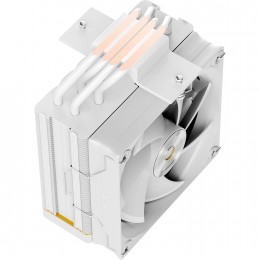 Кулер для процессора/ CPU Cooler Ocypus Iota A40 WH (220W, 4-pin PWM, LED temp., 156.7mm, Al/Cu, 4x6mm, 1x120mm, 77CFM, 29dBA, 2000RPM, S: 1851/1700/1200/115X, AM5/AM4, white)