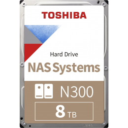 Жесткий диск/ HDD Toshiba N300 NAS SATA3 3.5" 8TB 7200 512Mb 6Gb/s 1 year warranty (replacement ST8000NT001, WD8005FFBX, ST8000VN004, ST8000VN0022, WD80EFZZ)