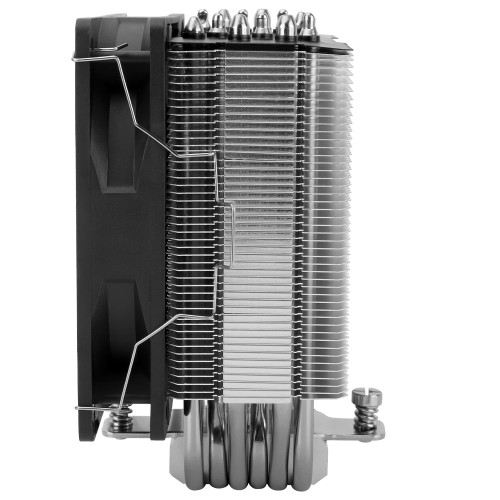 Кулер для процессора/ CPU Cooler Thermalright Burst Assassin 120 SE (4-pin PWM, 148mm, Al/Cu, 6x6mm, 1x120mm, 66.17CFM, 25.6dBA, 1550RPM, S: 1851/1700/1200/115X, AM5/AM4, silver, black)