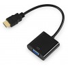 Переходник KingPrice HDMI (м) на VGA (ж) 0.1м черный - KP-HDMI(M)-VGA(F)