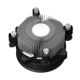 Кулер для ПК/ CPU Cooler PCCooler R120 (95W, 4-pin PWM, 60mm, Al, -mm, 1x95mm, 36.4CFM, 27.8dBA, 2700RPM, S: 1851/1700/1200/115X, black)