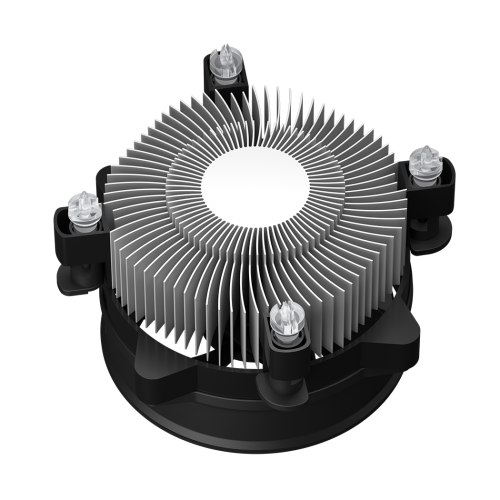 Кулер для ПК/ CPU Cooler PCCooler R120 (95W, 4-pin PWM, 60mm, Al, -mm, 1x95mm, 36.4CFM, 27.8dBA, 2700RPM, S: 1851/1700/1200/115X, black) PcCooler