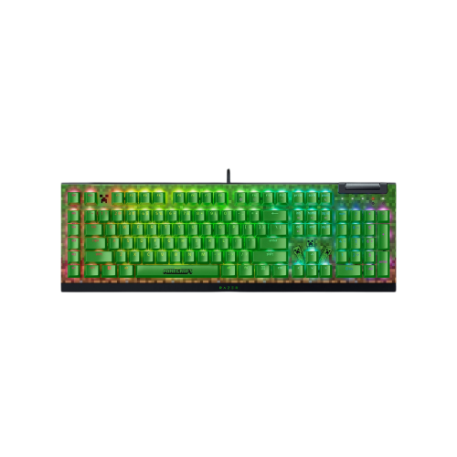 Игровая клавиатура Razer BlackWidow V4 X (Green Switch) - Minecraft Edition с US Layout