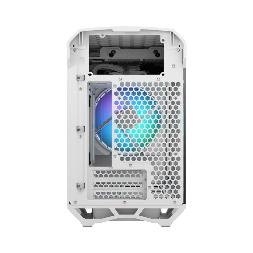 Корпус ПК без блока питания/ Case Fractal Design Torrent Nano RGB TG Clear Tint, Mini-Tower, 1x180mm RGB, 2xUSB-A 3.2 + 1xUSB 3.2 Type-C mITX, mDTX White Fractal Design