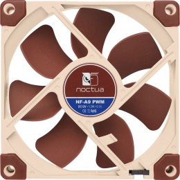 Кулер для корпуса/ Case Cooler Noctua NF-A9 PWM (92x92x25mm, 4-pin PWM, 46.44CFM, 22.8dBA, 2000RPM, Beige/Brown)