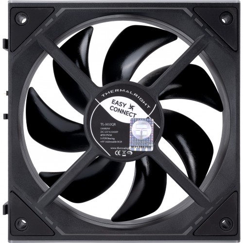 Кулер для корпуса/ Case Cooler Thermalright TL-M12QR Reverse (124x120x25mm, 4-pin PWM, ARGB, 47.6CFM, 23.2dBA, 1500RPM, Black) Thermalright