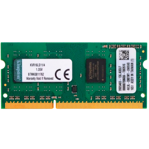 Купить оперативную память Kingston 4GB DDR3L 1600MT/s SODIMM CL11 1.35V – идеальное решение для вашего ноутбука