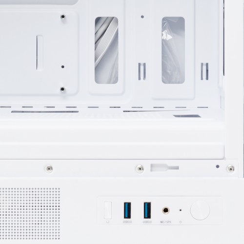 Корпус без блока питания/ Case HSPD M310, Mesh Mini-tower, White, TG, 0.4 SPCC, 3x120mm ARGB (Orbis F1) mATX, mITX 180/280/160mm 1x2.5", 1x3.5", 4xPCI 2xUSB-A 3.0 452x277x418mm HSPD