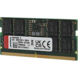 Память DDR5 16GB 6400MHz Kingston KVR64V52BS8-16 Valueram RTL PC5-51200 CL52 SO-DIMM 262-pin 1.1В single rank Ret