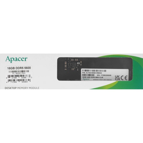 Модуль памяти APACER DIMM 16GB DDR5-5600 FL16G2CPKH