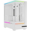 Корпус без блока питания/ Case Thermalright M10 Vision, Mini-Tower, TG, LCD, ARGB, no fans, 2xUSB-A 3.0, 1xUSB Type-C, mATX, mITX White