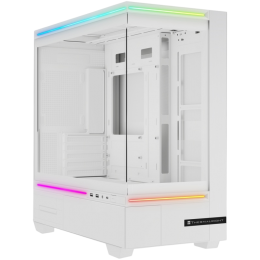Корпус без блока питания/ Case Thermalright M10 Vision, Mini-Tower, TG, LCD, ARGB, no fans, 2xUSB-A 3.0, 1xUSB Type-C, mATX, mITX White