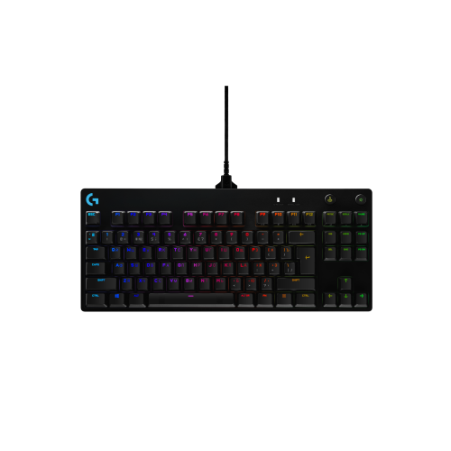 Клавиатура Logitech Gaming Keyboard G PRO TKL - Механическая Черная с Русской Раскладкой и USB Подключением